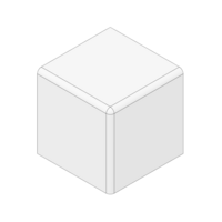 MODULAR SOLUTIONS PART END CAP FOR 3-WAY BODY CONNECTION, SQUARE, GRAY, USED WITH 40-010-1
